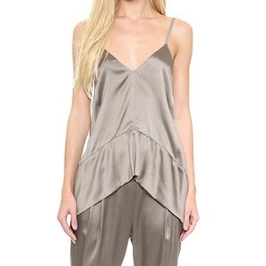 Derek Lam 10 Crosby silk camisole with uneven hem